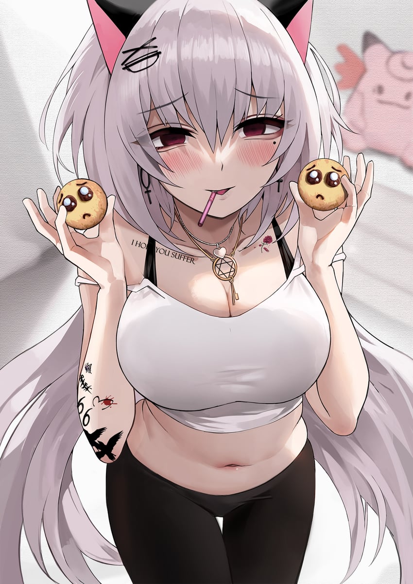 clefable and havoc-chan (original and 1 more) drawn by suou-sensei