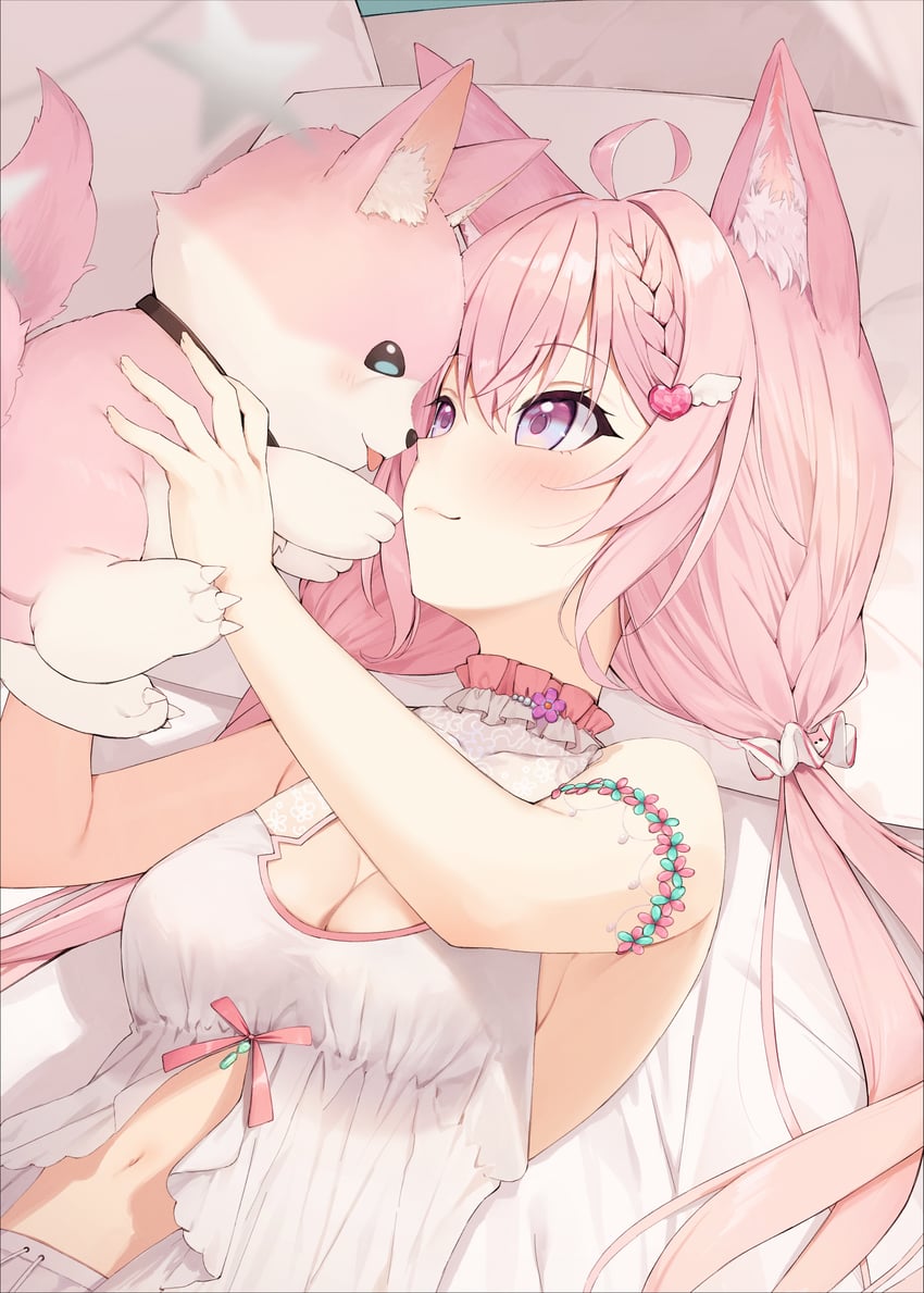 hakui koyori and kokoro (hololive) drawn by mirai_(mirai76_)