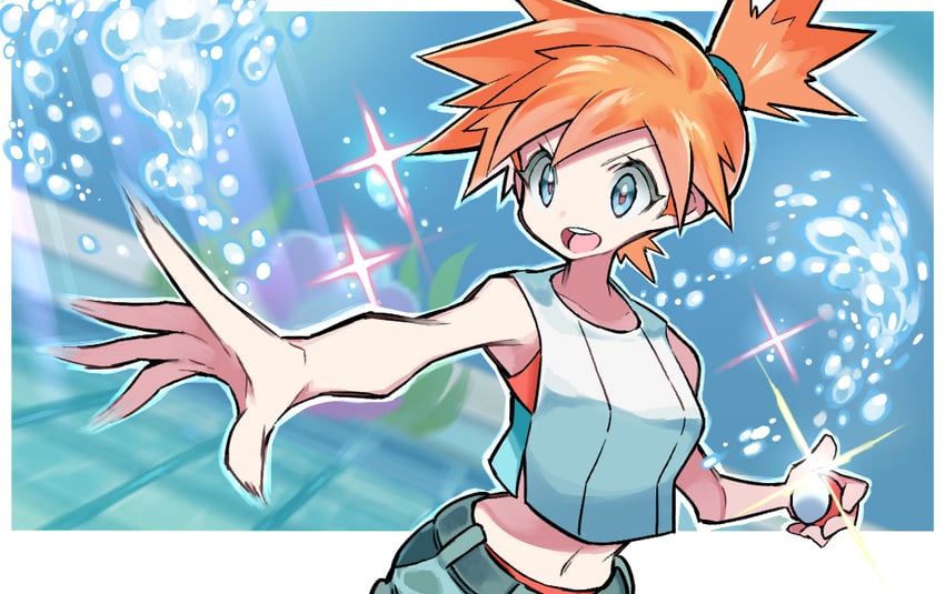 misty (pokemon and 1 more) drawn by hyou_(hyouga617)