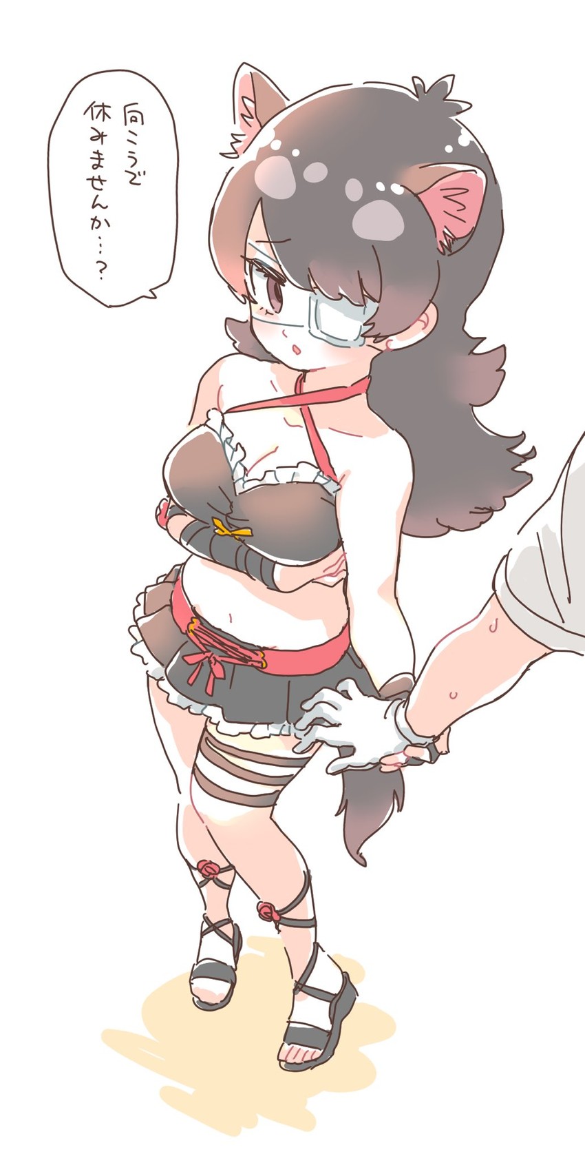 captain and australian devil (kemono friends and 1 more) drawn by mitsumoto_jouji
