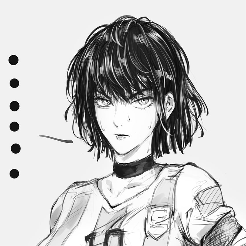 fubuki and lionel messi (one-punch man) drawn by peiluona_dejumimi