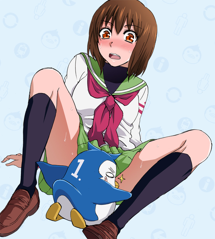 oginome ringo and penguin 1-gou (mawaru penguindrum) drawn by taguchi_kenji_(omaep)