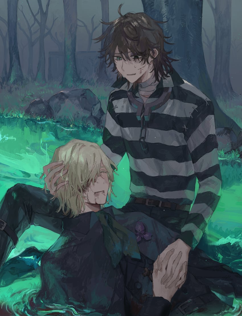 luca balsa and andrew kreiss (identity v) drawn by inupicnic