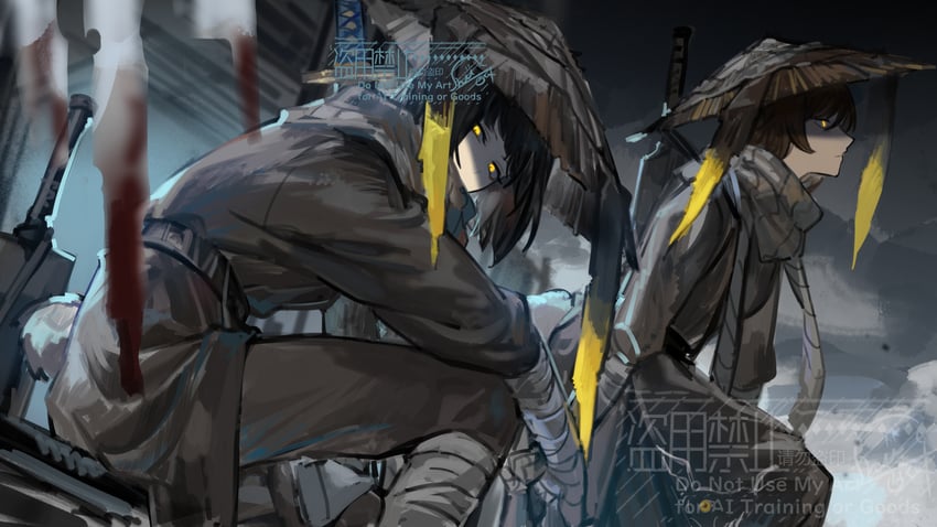 ryoshu and outis (project moon and 1 more) drawn by nishikujic