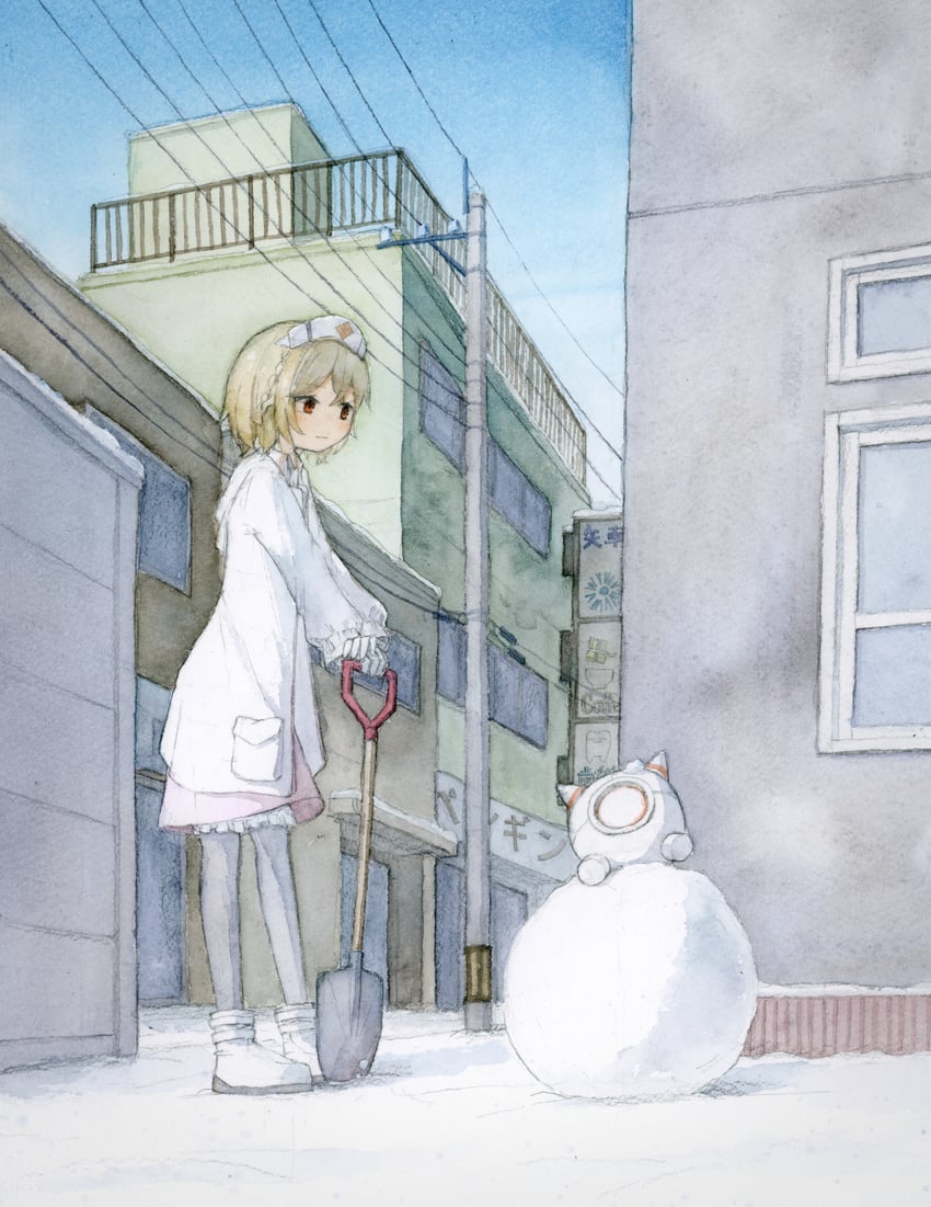 nurse robot type t (utau) drawn by bone_71