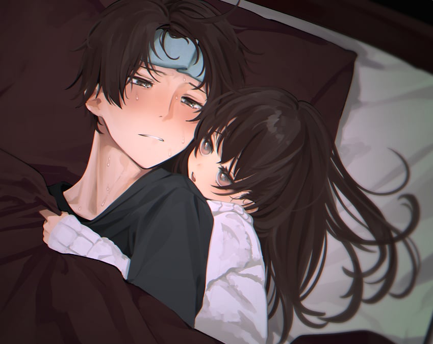 honjou ruri and honjou satoru (original) drawn by honnryou_hanaru