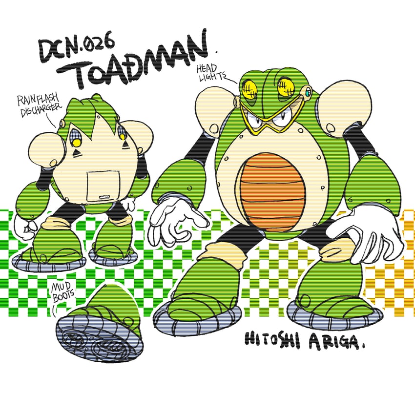 toad man (mega man and 2 more) drawn by ariga_hitoshi