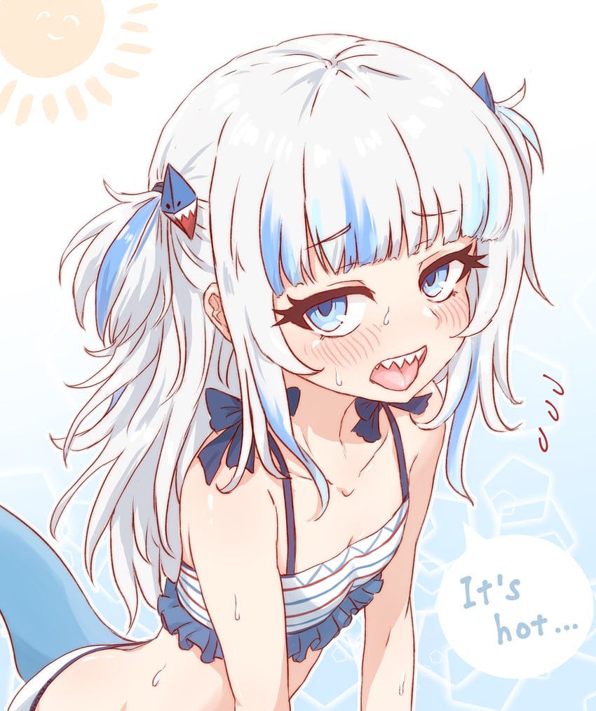 gawr gura (hololive and 1 more) drawn by ameneko_kuro