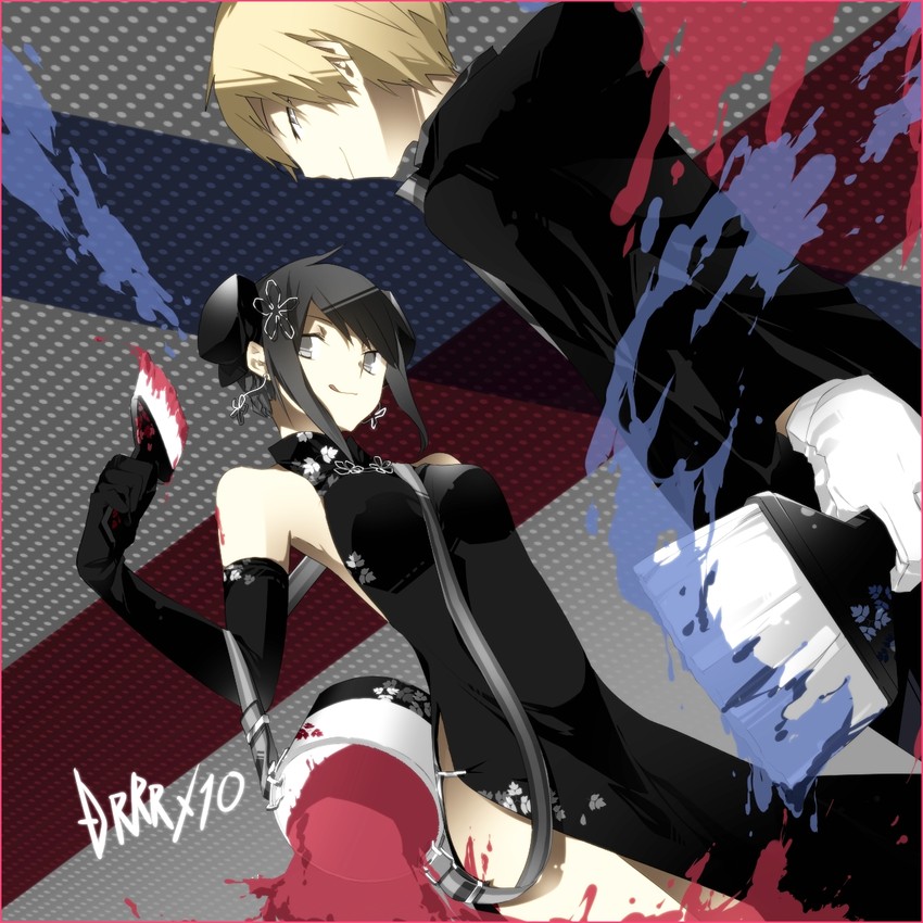 karisawa erika and yumasaki walker (durarara!!) drawn by ciel_arc