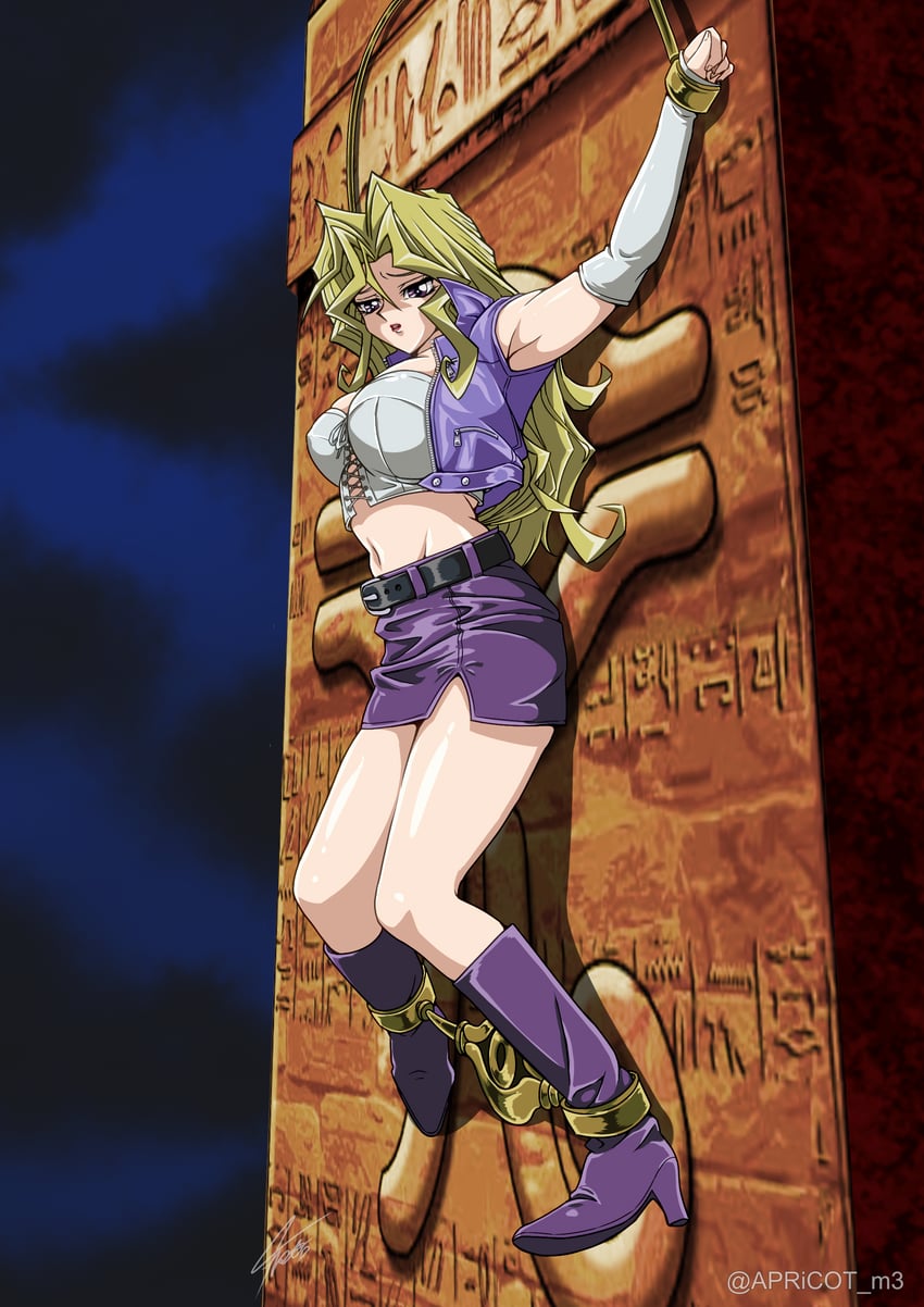 kujaku mai, holding arms, and holding legs (yu-gi-oh! and 1 more) drawn by sakura_painter