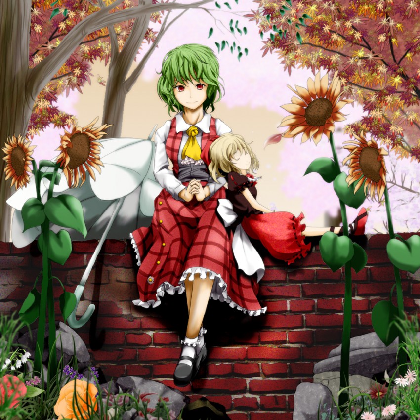 kazami yuuka and medicine melancholy (touhou) drawn by sentaku_(flashmechanism)