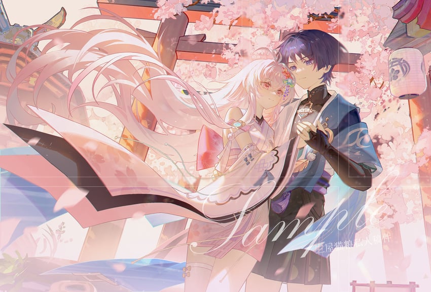 scaramouche and wanderer (original and 1 more) drawn by san_wu_mao_liang