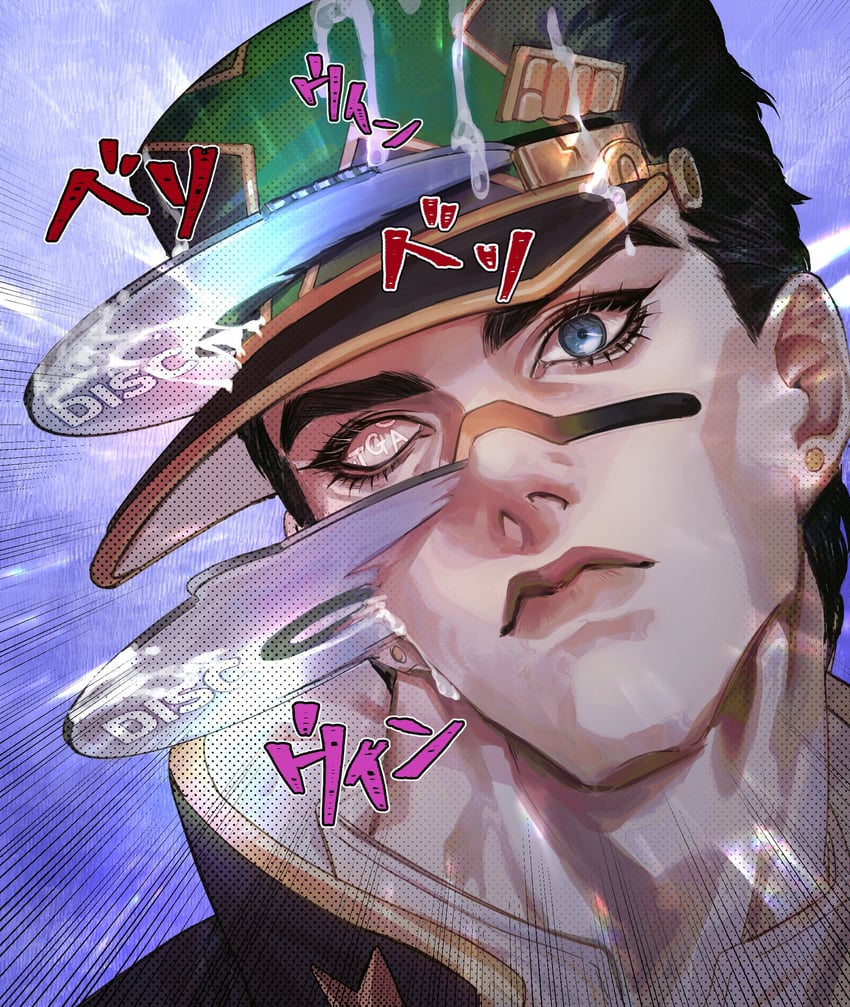 kujo jotaro and whitesnake (jojo no kimyou na bouken and 1 more) drawn by itsoraoraoraora
