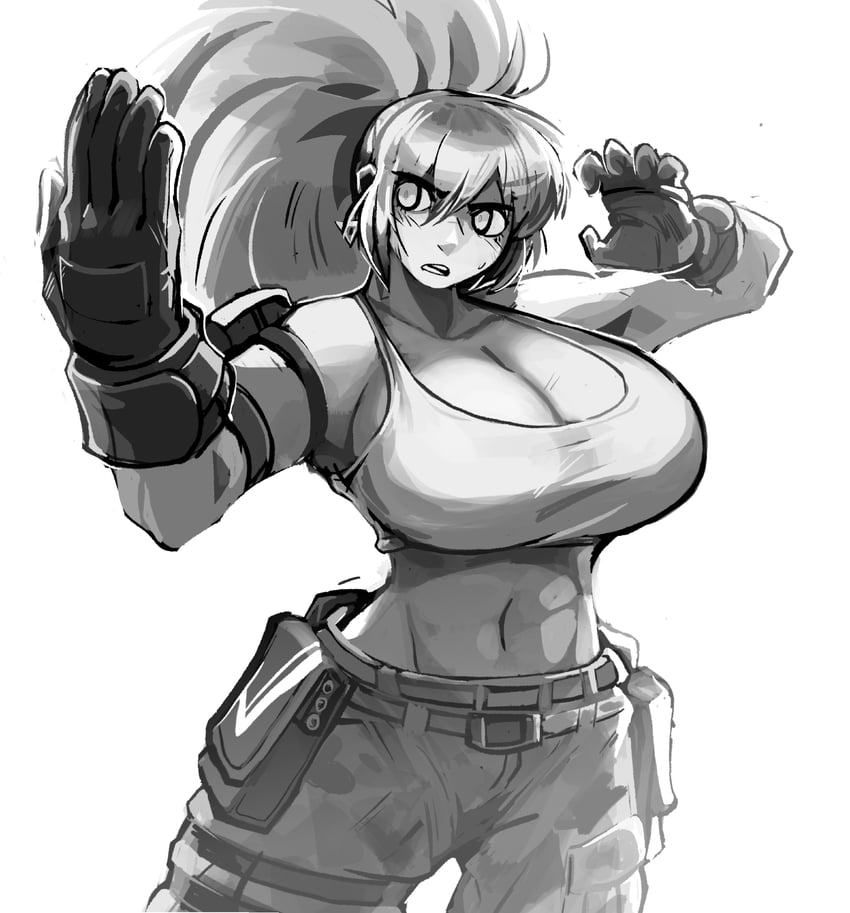 leona heidern (the king of fighters and 1 more) drawn by engineerkappa