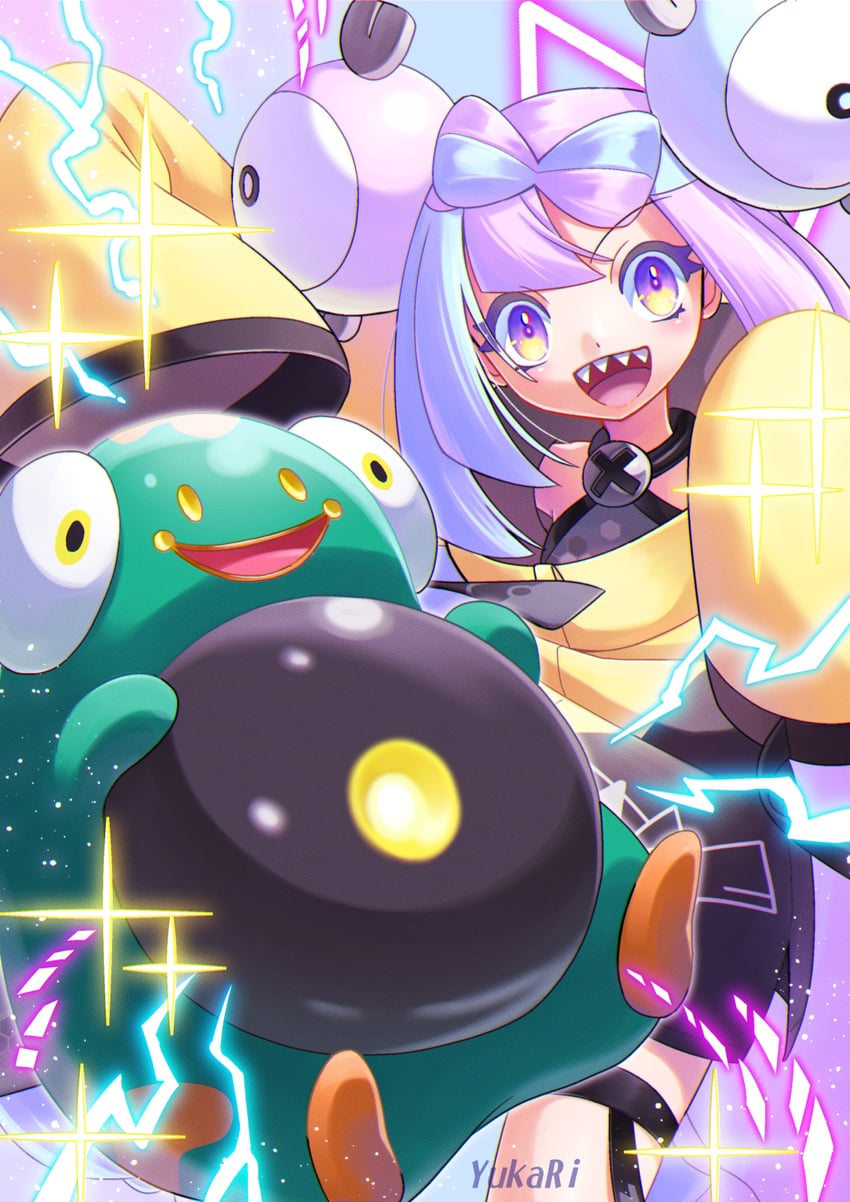 iono and bellibolt (pokemon and 1 more) drawn by yukari_(yukari21653710)