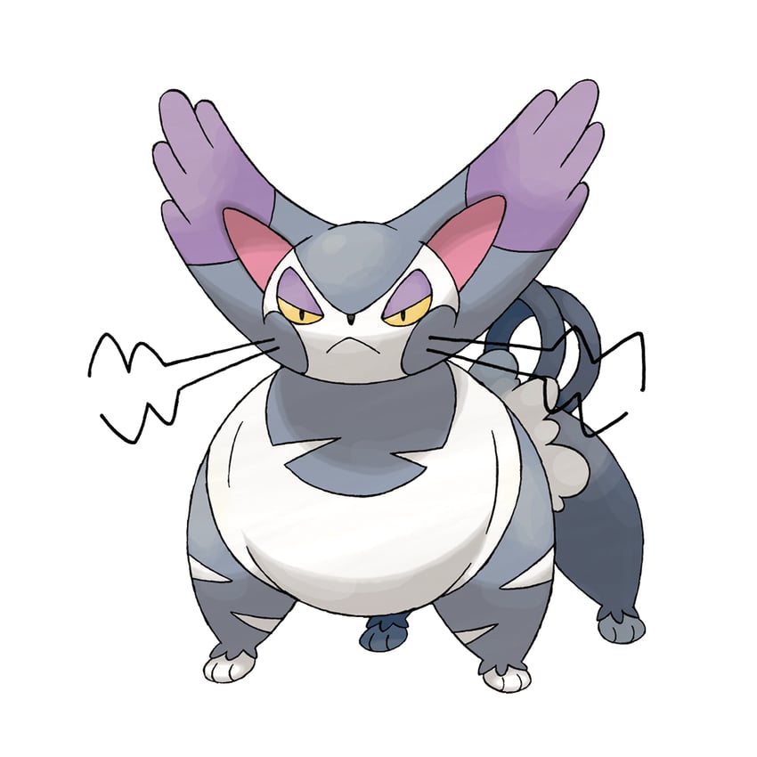 purugly (pokemon and 1 more) drawn by sugimori_ken