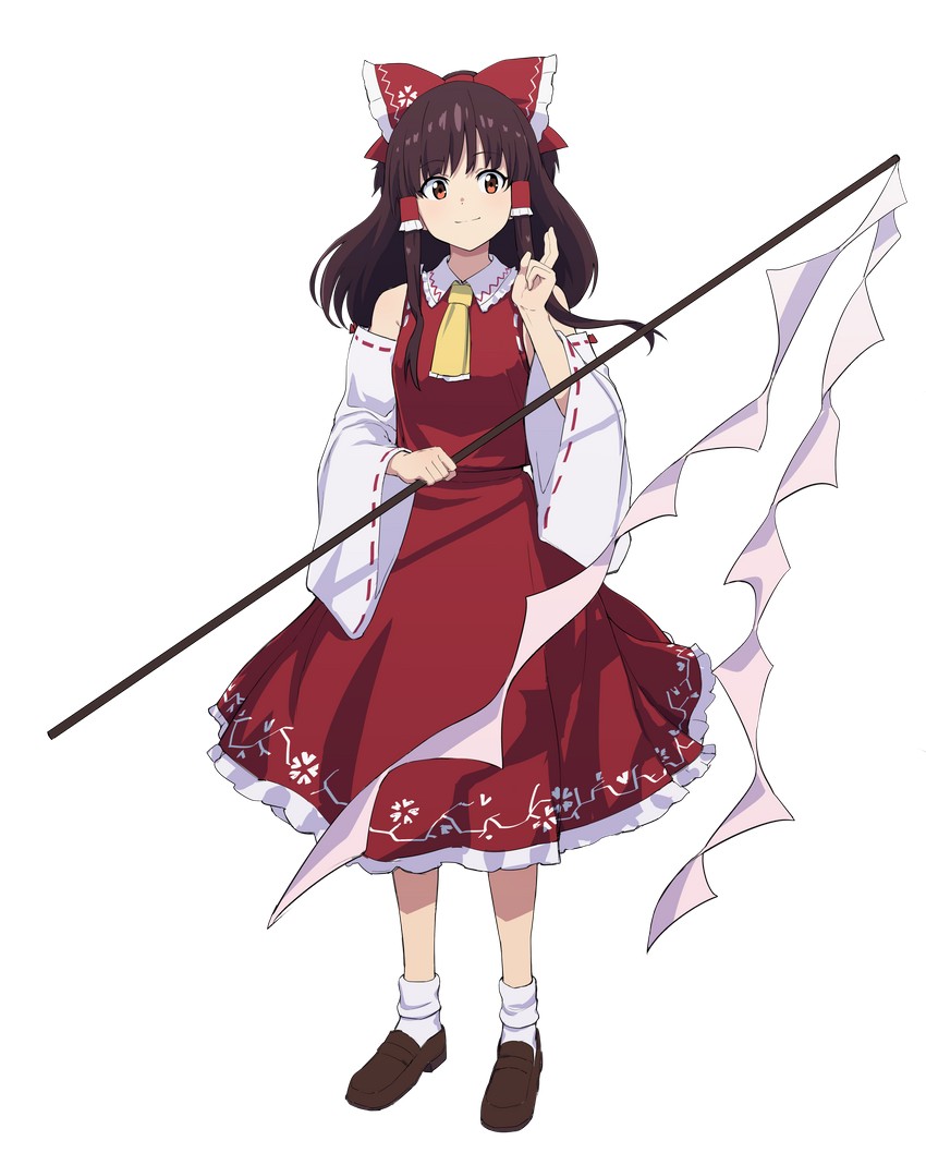 hakurei reimu (touhou and 1 more) drawn by leon_(mikiri_hassha)