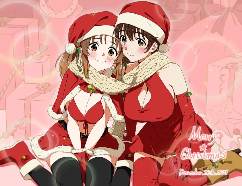 totoki airi and oikawa shizuku (idolmaster and 1 more) drawn by dr._gero_(staedtler_0508)