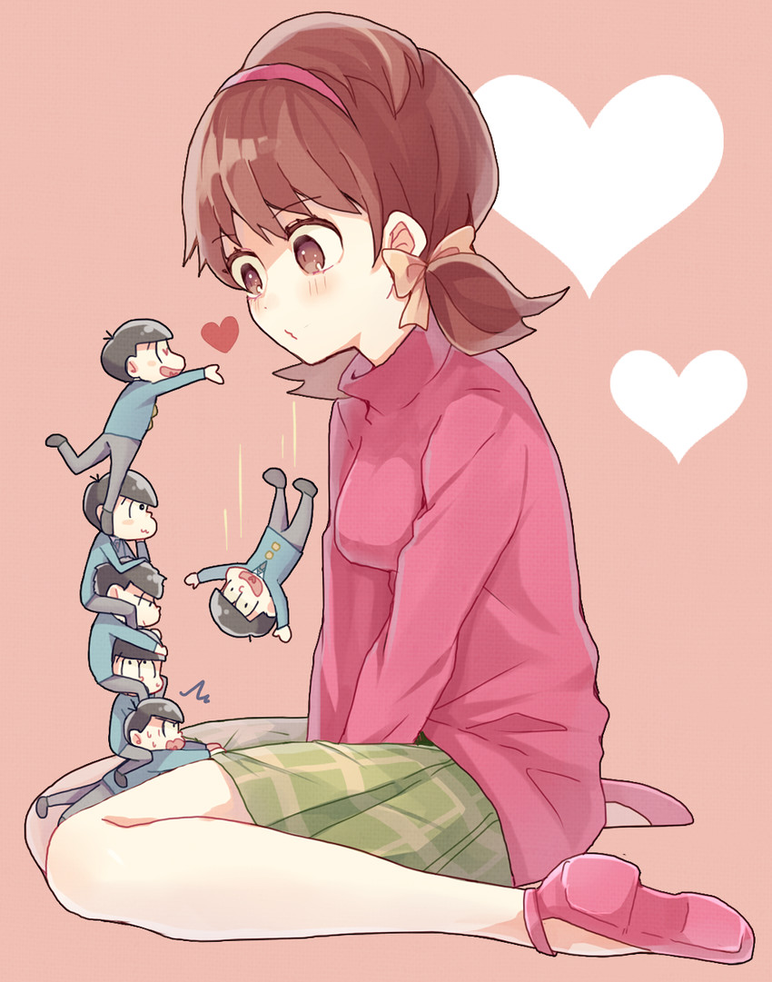 matsuno osomatsu, matsuno karamatsu, matsuno ichimatsu, matsuno jyushimatsu, matsuno choromatsu, and 2 more (osomatsu and 1 more) drawn by junjam
