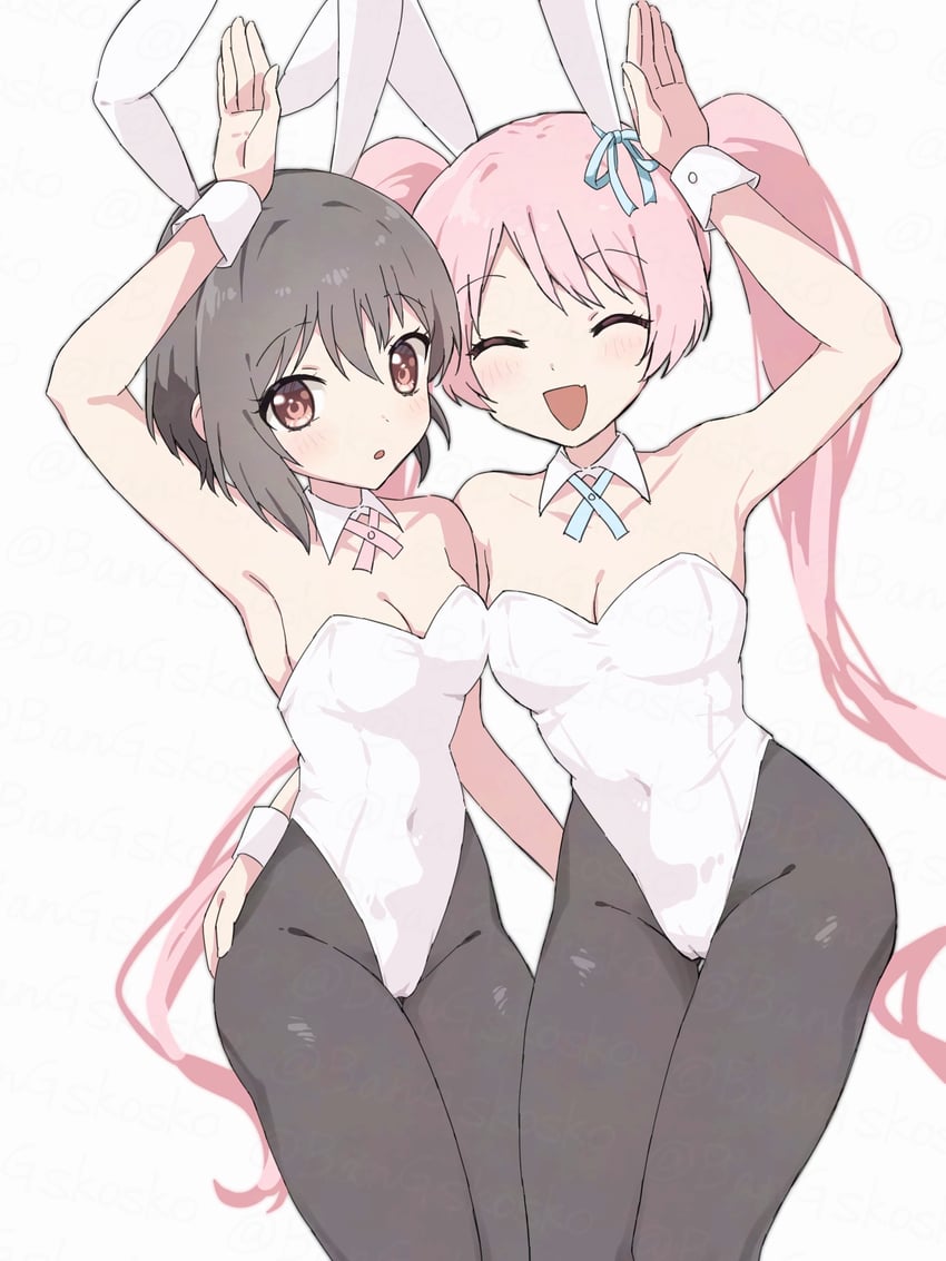 chihaya anon and takamatsu tomori (bang dream! and 1 more) drawn by kio_(bangskosko)