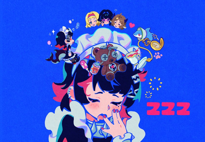 ellen joe, ruby, monna, and lynn (zenless zone zero) drawn by sanfuyi