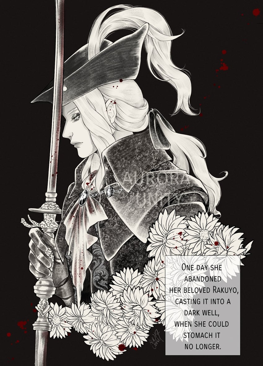 lady maria of the astral clocktower (bloodborne) drawn by aurora_unity