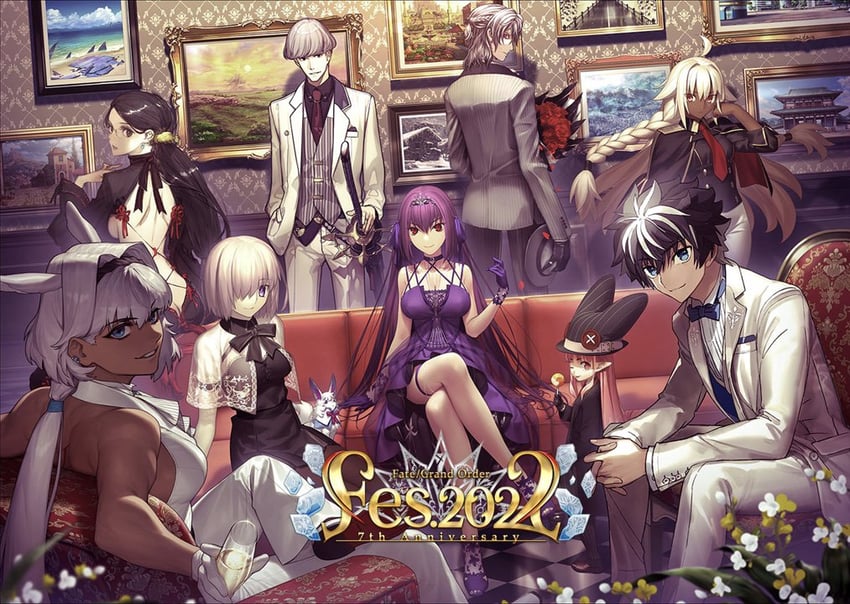 mash kyrielight, scathach, fou, yu mei-ren, scathach skadi, and 6 more (fate and 1 more) drawn by azusa_(hws), hidari_(left_side), hirai_yukio, koyama_hirokazu, pfalz, takeuchi_takashi, toi8, and wada_arco