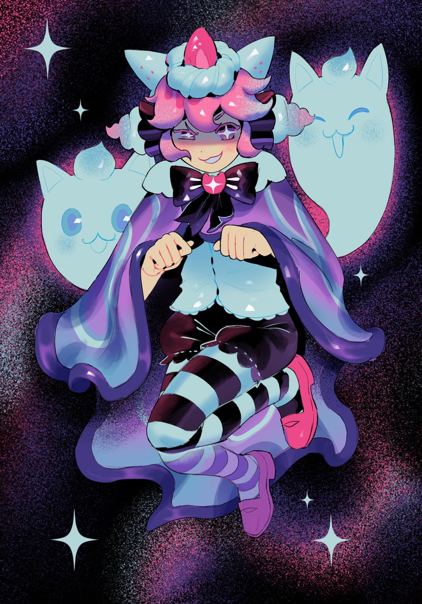strawberry crepe cookie (cookie run and 1 more) drawn by ghostpotion_art