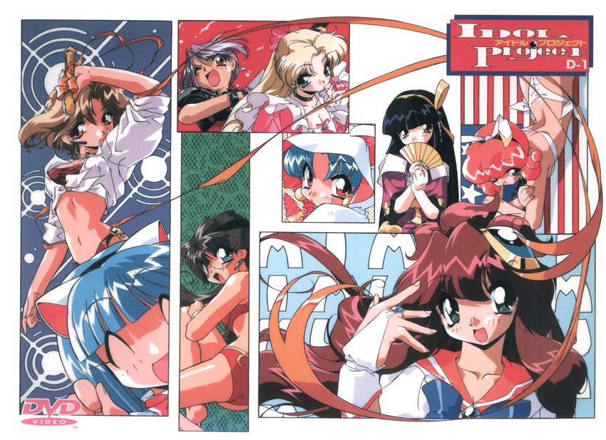corvette hiyards, mimu emilton, ranrang palpu, suzukaze shion, ruka essenpolka, and 2 more (idol project) drawn by suzuki_noritaka