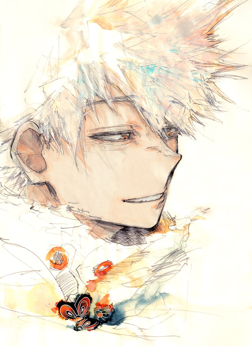 bakugou katsuki (boku no hero academia) drawn by sunameri_(takejii)