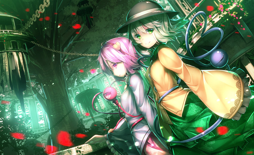 komeiji koishi and komeiji satori (touhou) drawn by ryosios