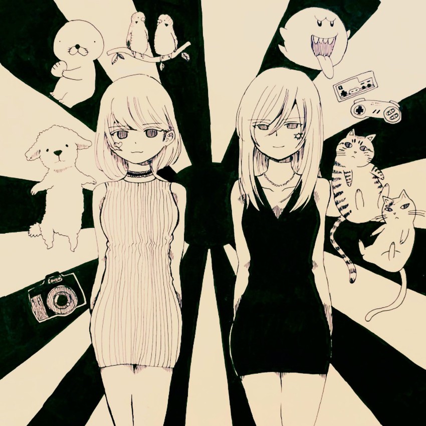 boo (original and 1 more) drawn by awaya_yawako