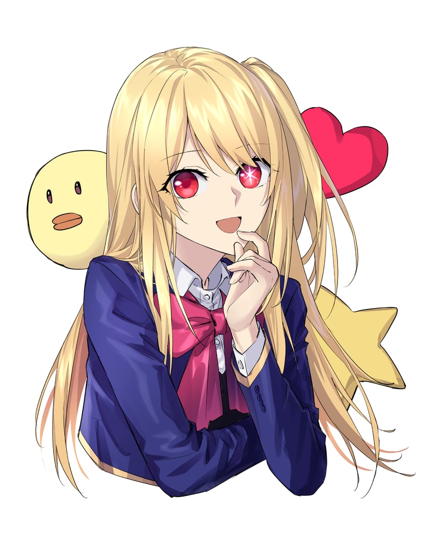 hoshino ruby and pieyon (oshi no ko) drawn by suprii
