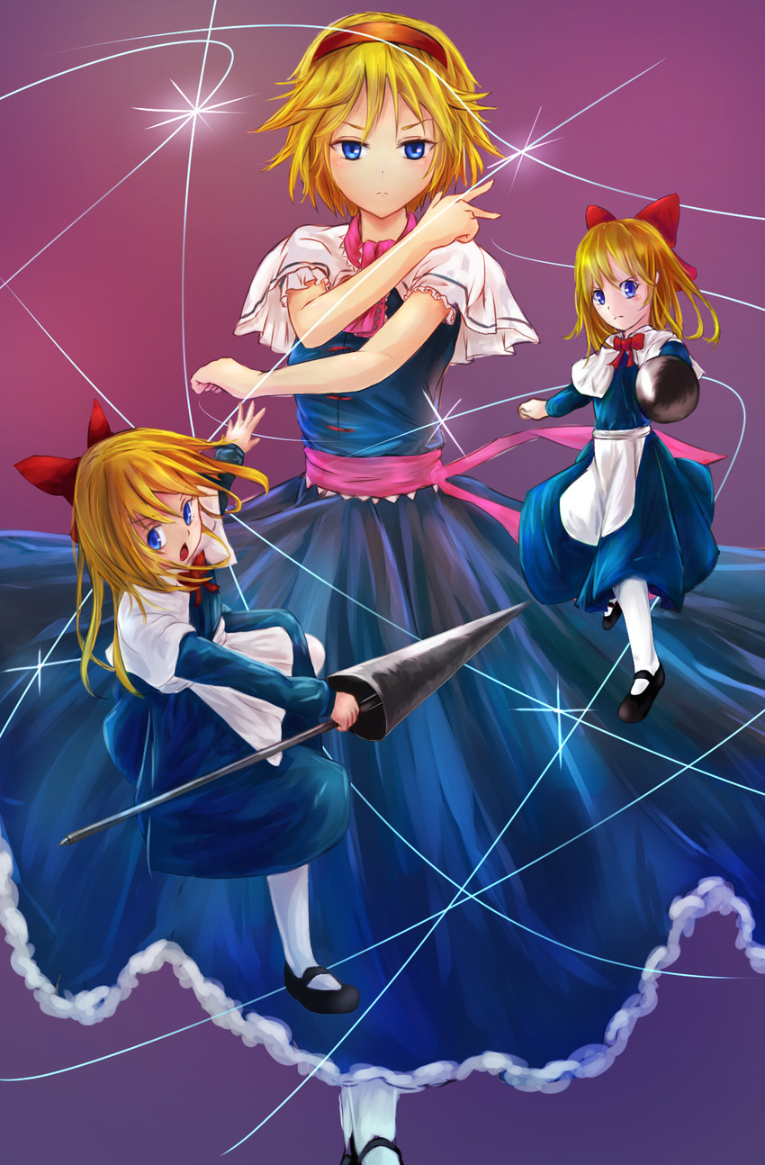 alice margatroid and shanghai doll (touhou) drawn by borushichi