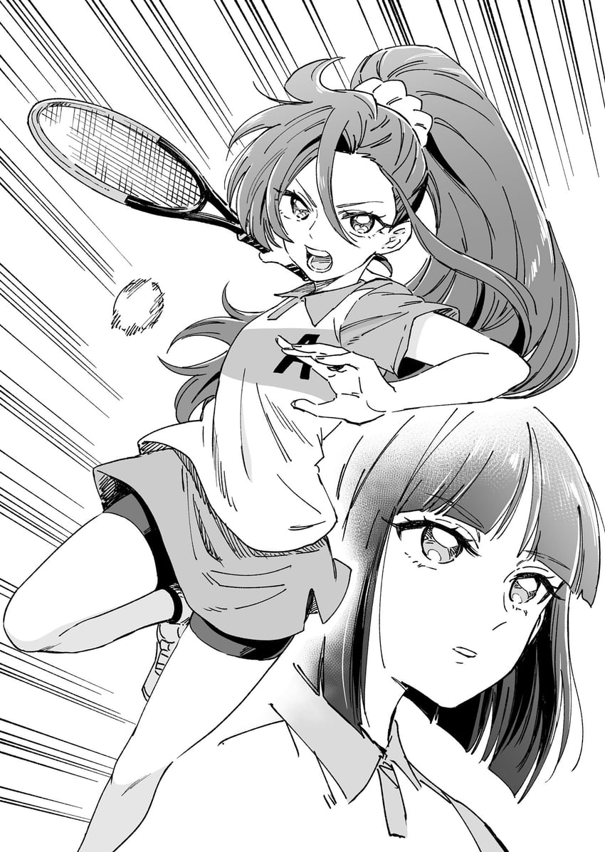 takizawa asuka and shiratori yuriko (precure and 1 more) drawn by sharumon