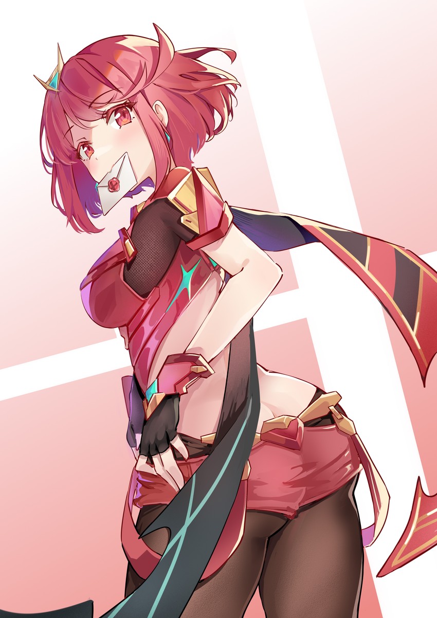 pyra (xenoblade chronicles and 2 more) drawn by scarlet_dango