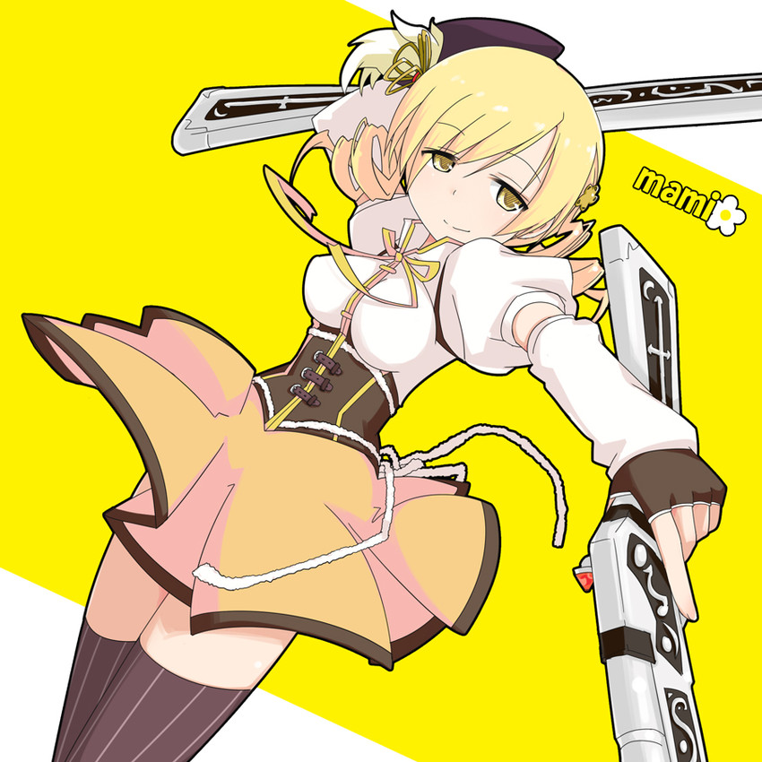 tomoe mami (mahou shoujo madoka magica) drawn by kurabayashi_aya