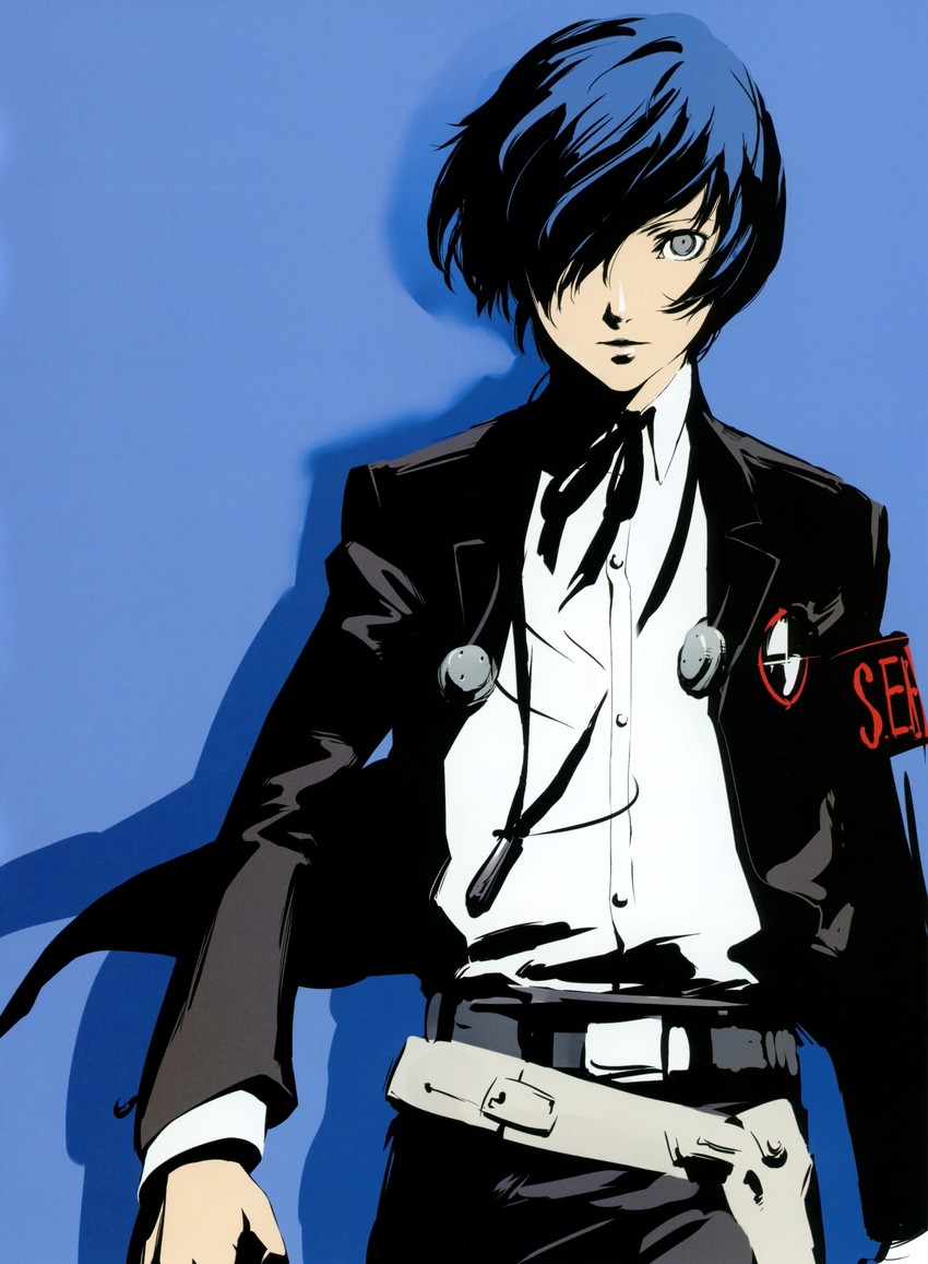 yuuki makoto (persona and 1 more) drawn by soejima_shigenori