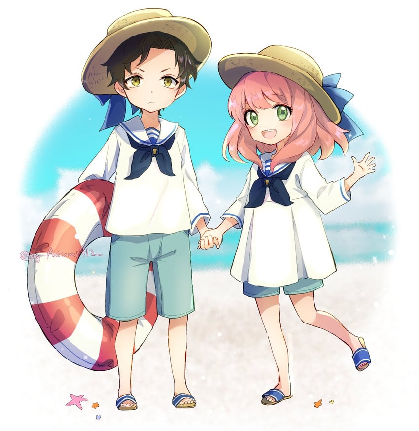 anya and damian desmond (spy x family) drawn by takoyan_(g_autumn)