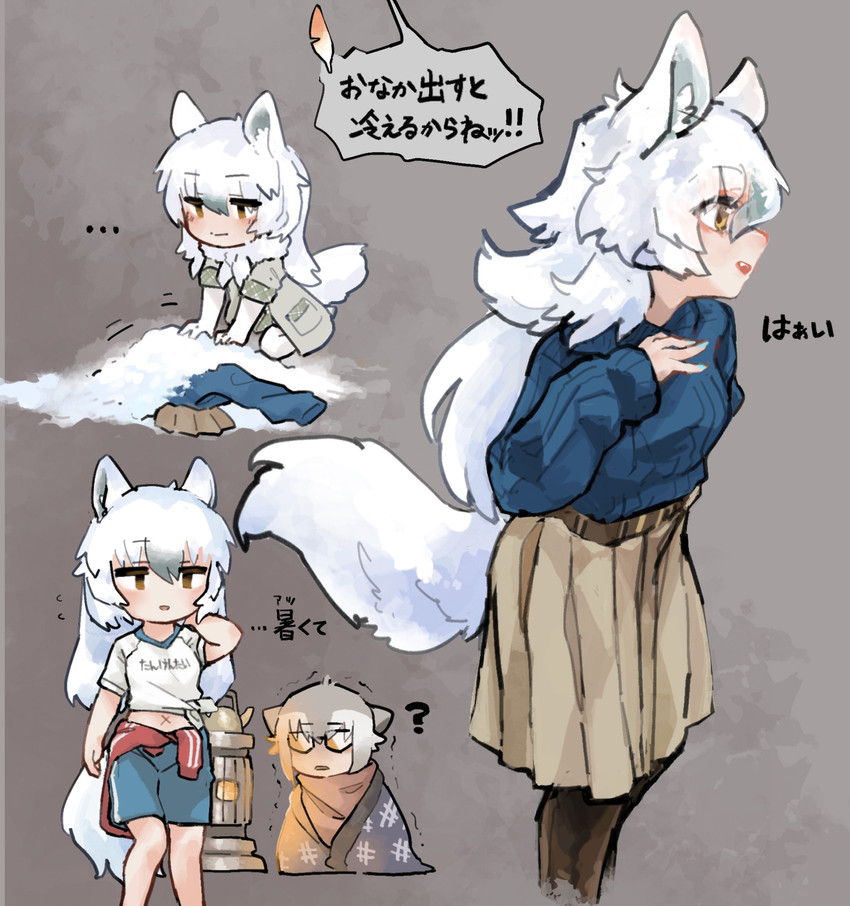 meerkat and arctic wolf (kemono friends) drawn by toki_reatle