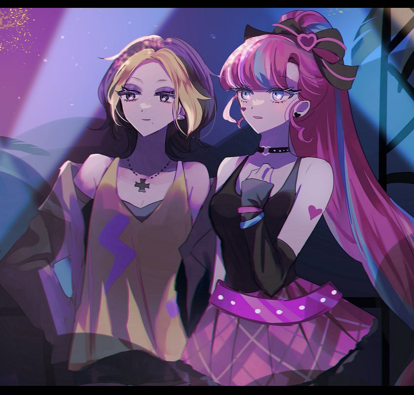 shining glitter cookie and black lemonade cookie (cookie run and 1 more) drawn by mamimumemo