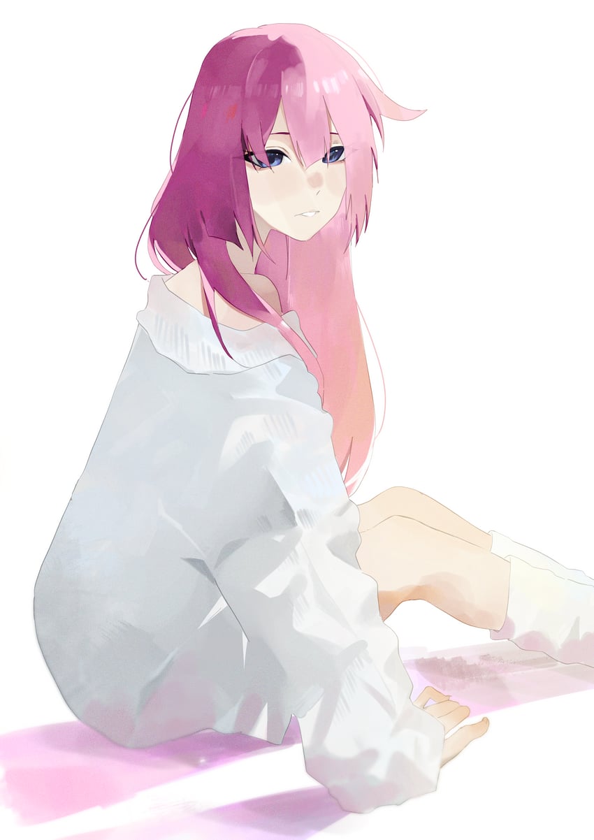 senjougahara hitagi (monogatari) drawn by jeiijuu