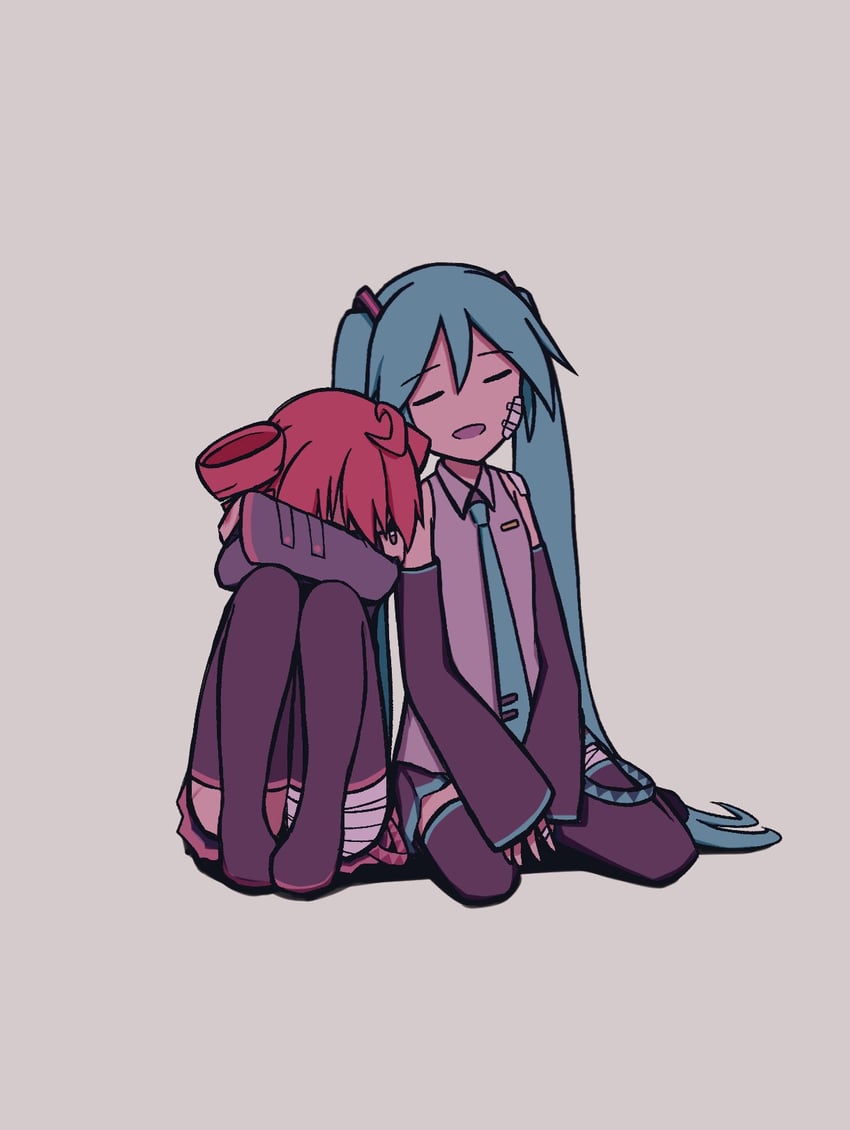 hatsune miku and kasane teto (vocaloid and 1 more) drawn by crow96111