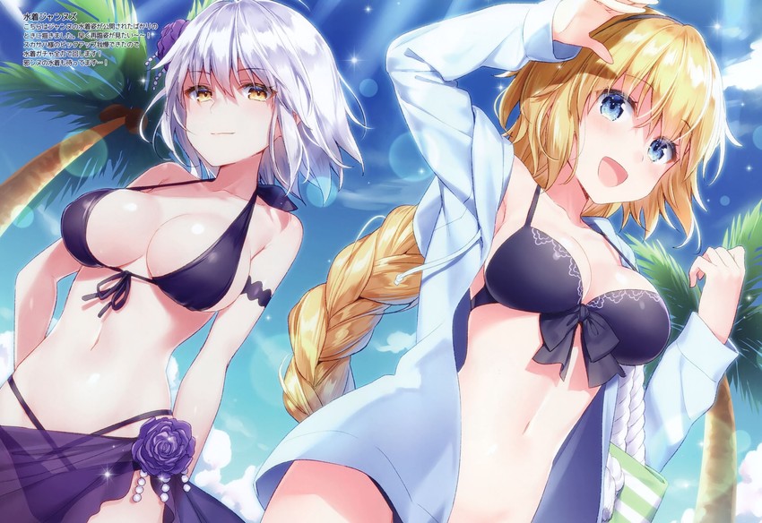 jeanne d'arc alter and jeanne d'arc (fate and 1 more) drawn by masuishi_kinoto