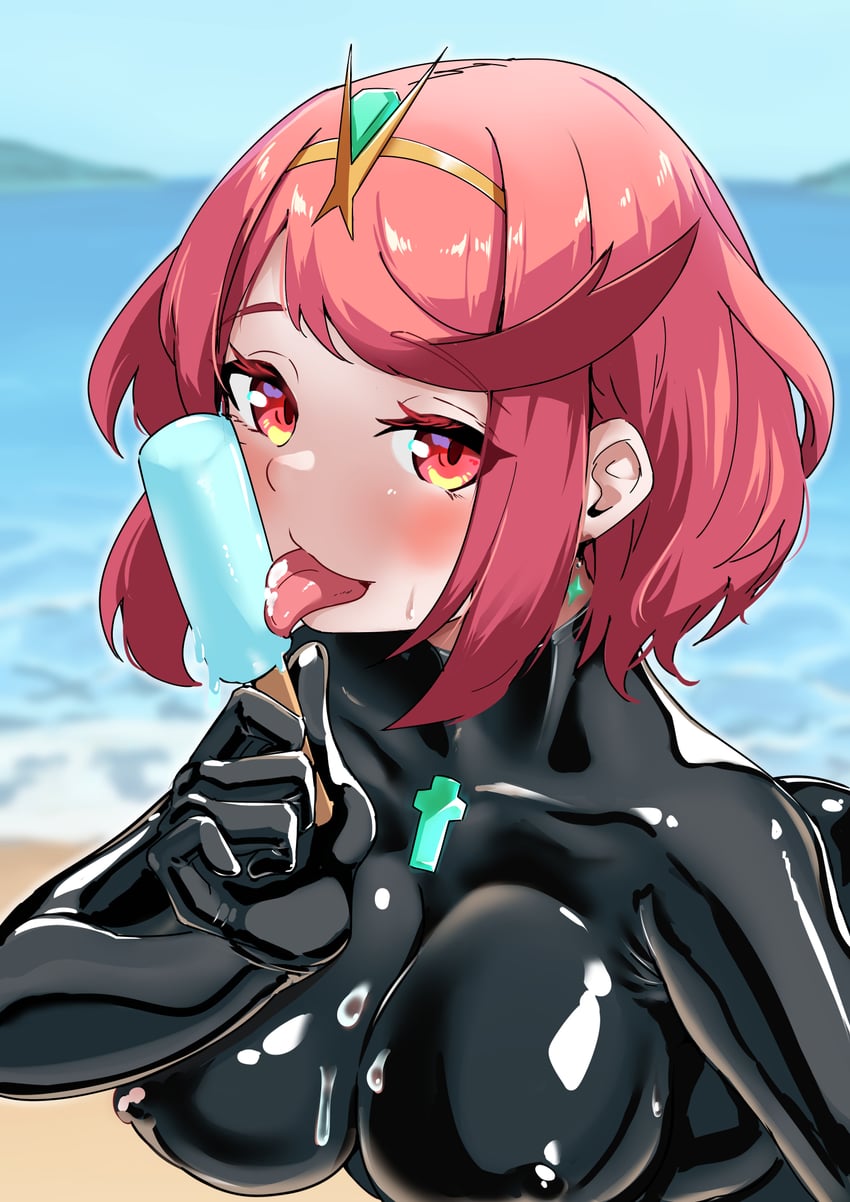 pyra (xenoblade chronicles and 1 more) drawn by timosan
