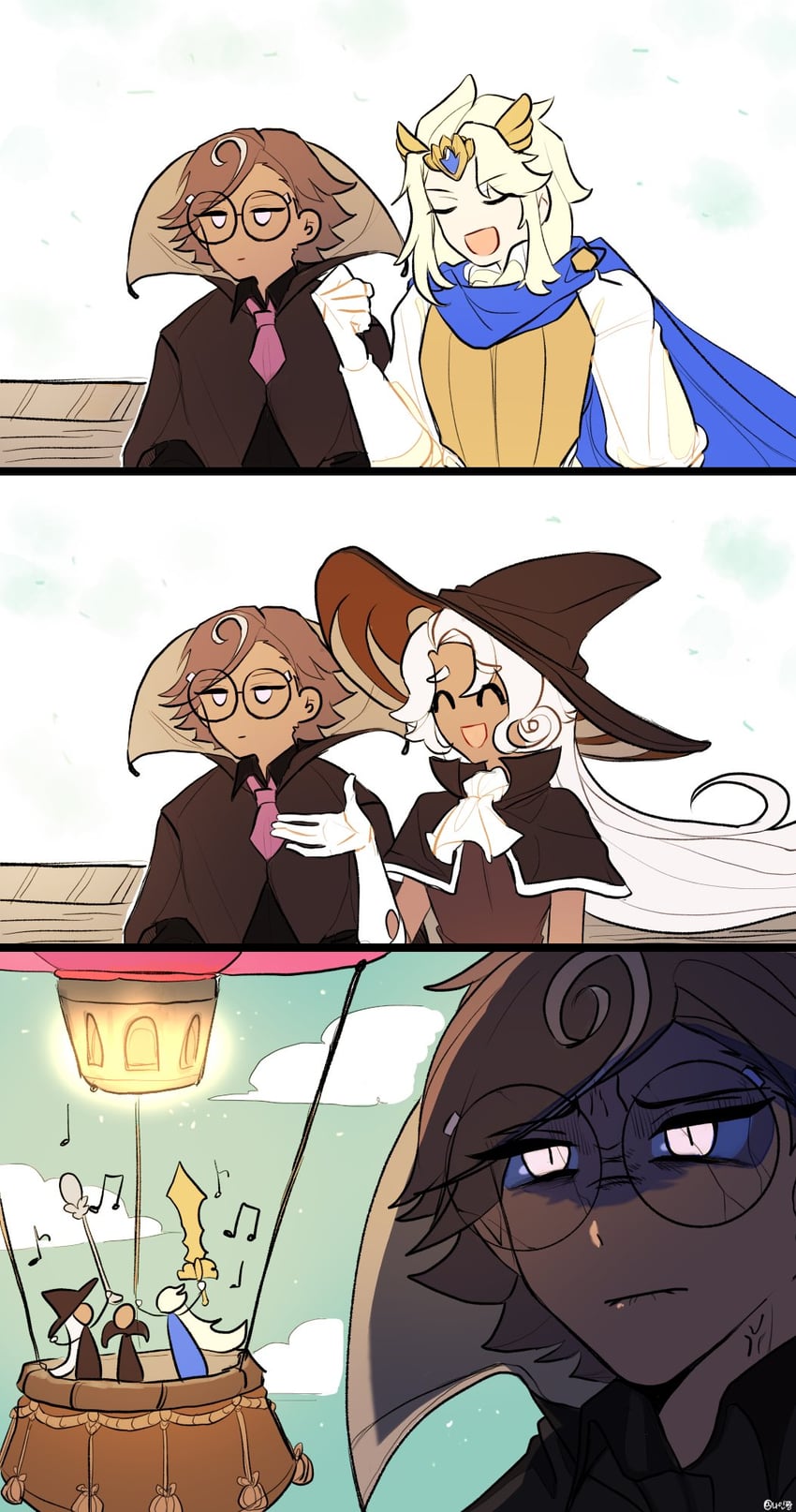 espresso cookie, madeleine cookie, and latte cookie (cookie run and 1 more) drawn by nain-chan