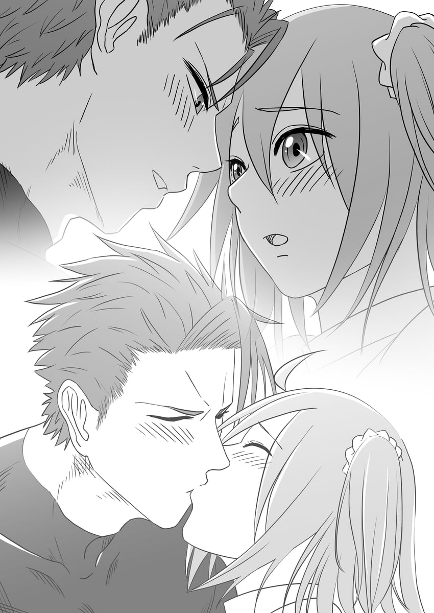 fujimaru ritsuka and lancelot (fate and 1 more) drawn by irokawa_iku