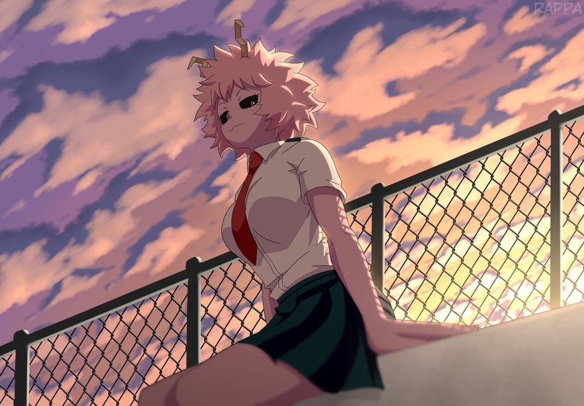 ashido mina (boku no hero academia) drawn by rappa_(sirrappa)