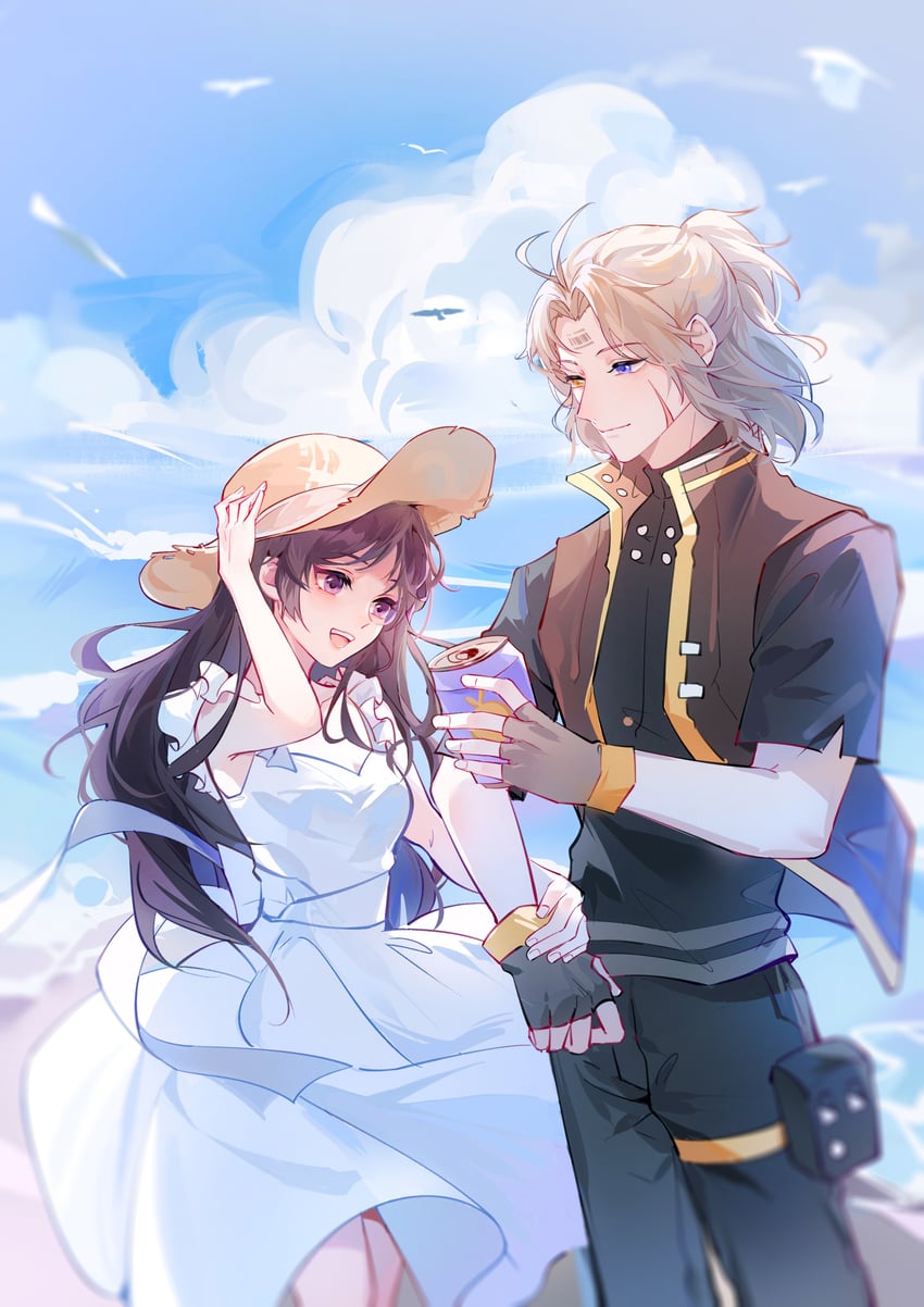 commandant, watanabe, watanabe: nightblade, and hejiu (original and 1 more) drawn by hejiu