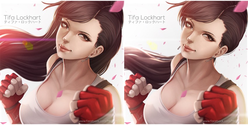 tifa lockhart (final fantasy and 1 more) drawn by magion02